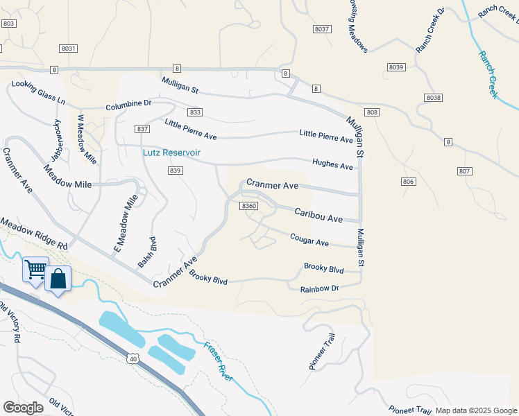 map of restaurants, bars, coffee shops, grocery stores, and more near 405 Cord8342 Cougar in Fraser