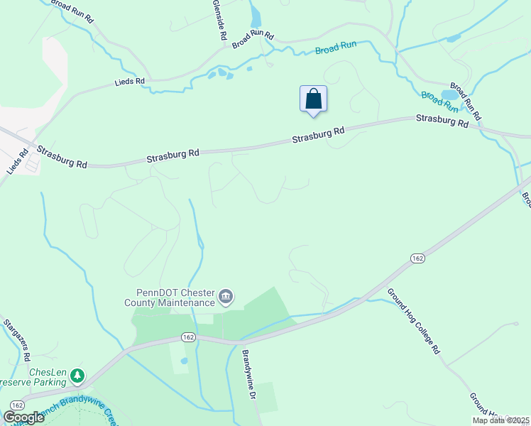 map of restaurants, bars, coffee shops, grocery stores, and more near 715 Shagbark Drive in West Chester