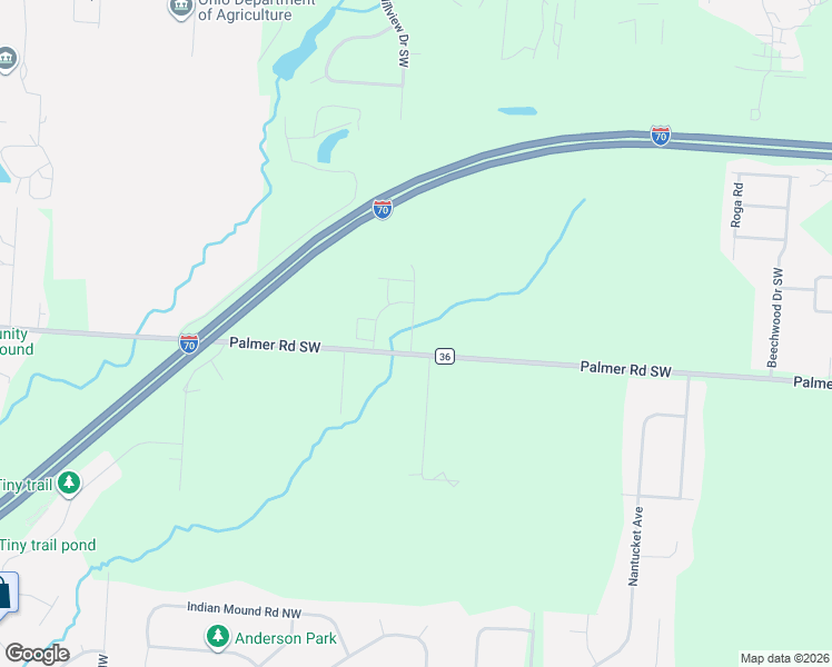 map of restaurants, bars, coffee shops, grocery stores, and more near 122 Weeping Willow Drive in Reynoldsburg