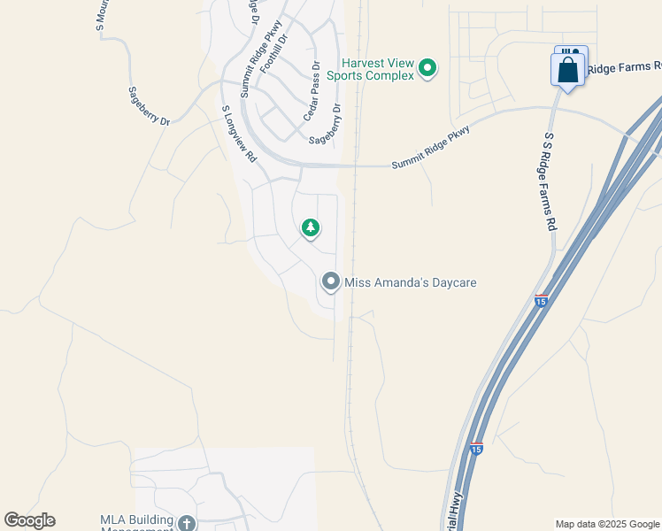map of restaurants, bars, coffee shops, grocery stores, and more near 1816 South Freestone Boulevard in Santaquin