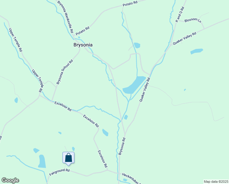 map of restaurants, bars, coffee shops, grocery stores, and more near 570 Brysonia Road in Biglerville