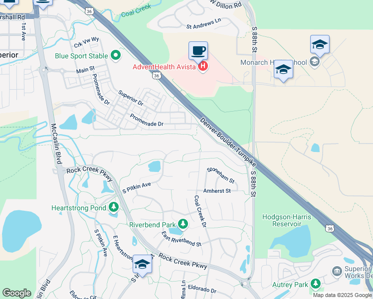 map of restaurants, bars, coffee shops, grocery stores, and more near 845 South Pitkin Avenue in Louisville