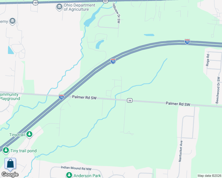 map of restaurants, bars, coffee shops, grocery stores, and more near 112 Weeping Willow Drive in Reynoldsburg