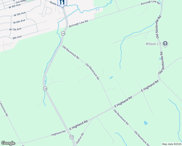 map of restaurants, bars, coffee shops, grocery stores, and more near 222 Old Racetrack Road in Parkesburg