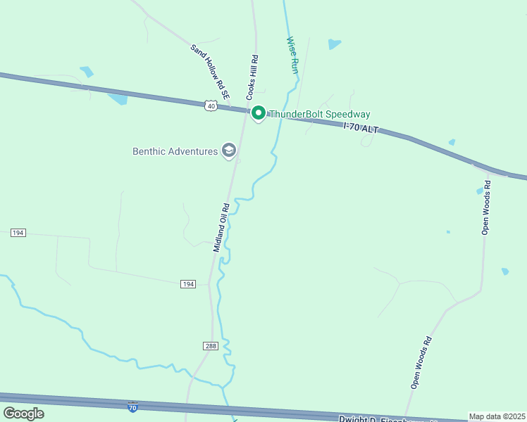 map of restaurants, bars, coffee shops, grocery stores, and more near 10133 Midland Oil Road in Glenford
