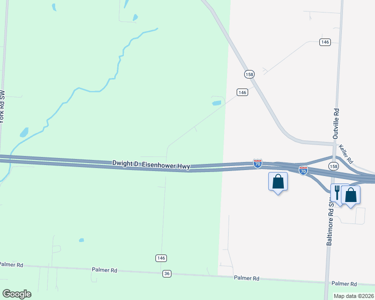map of restaurants, bars, coffee shops, grocery stores, and more near 10123 Loop Road in Millersport