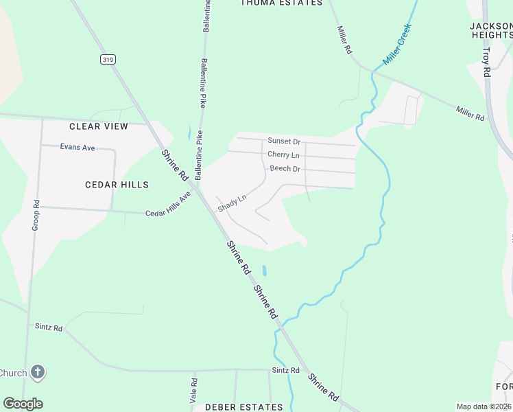 map of restaurants, bars, coffee shops, grocery stores, and more near 1-99 Apple Hill Drive in Springfield