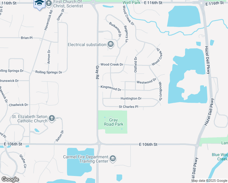 map of restaurants, bars, coffee shops, grocery stores, and more near 11125 Westminster Way in Carmel