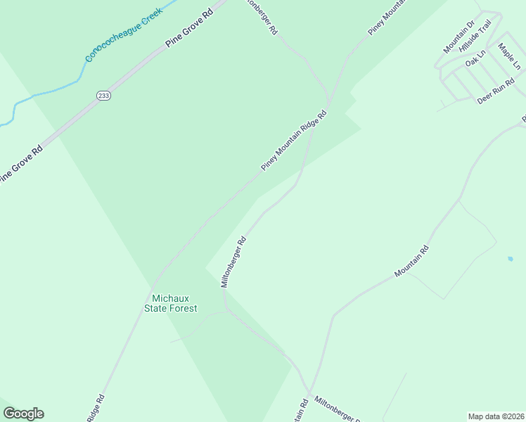 map of restaurants, bars, coffee shops, grocery stores, and more near 695 Miltonberger Road in Orrtanna