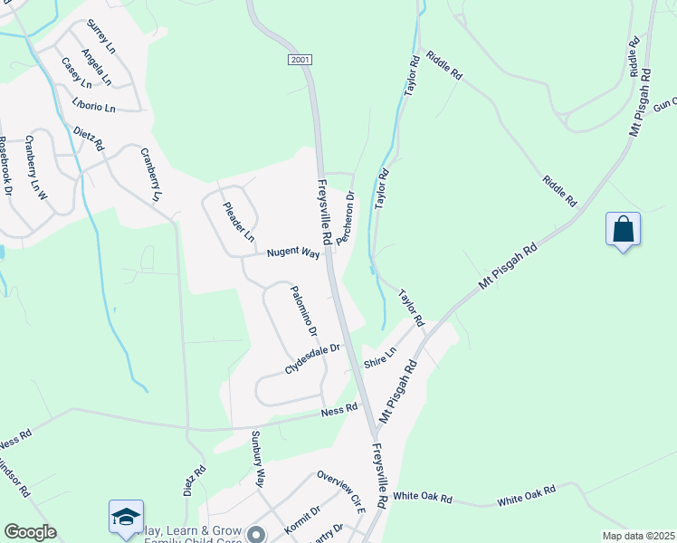 map of restaurants, bars, coffee shops, grocery stores, and more near 1935 Freysville Road in York
