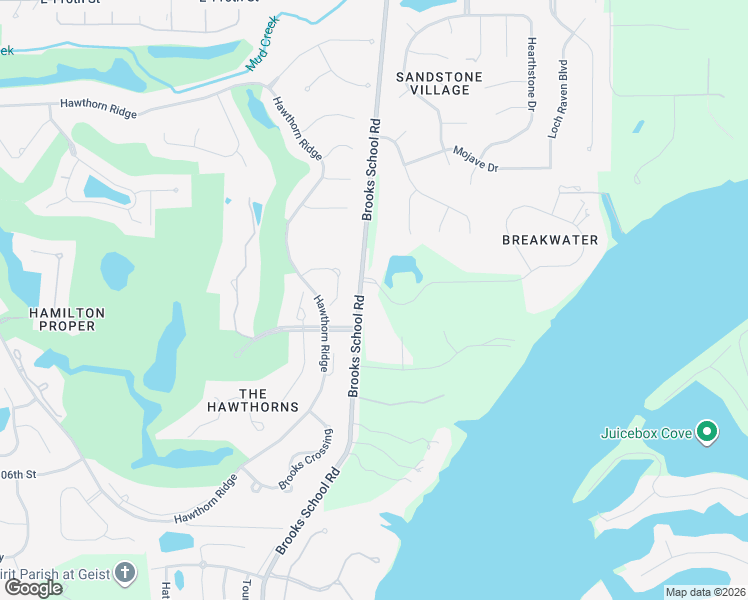 map of restaurants, bars, coffee shops, grocery stores, and more near 141 Breakwater Drive in Fishers