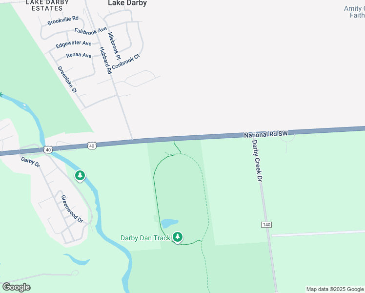 map of restaurants, bars, coffee shops, grocery stores, and more near 8397 National Road Southwest in Galloway