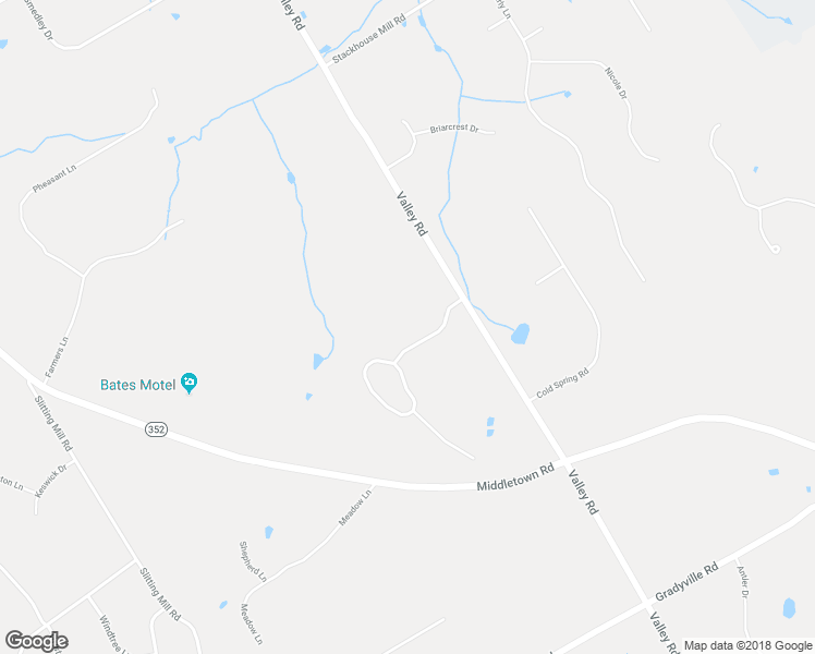 map of restaurants, bars, coffee shops, grocery stores, and more near 1008 Brick House Farm Lane in Newtown Square