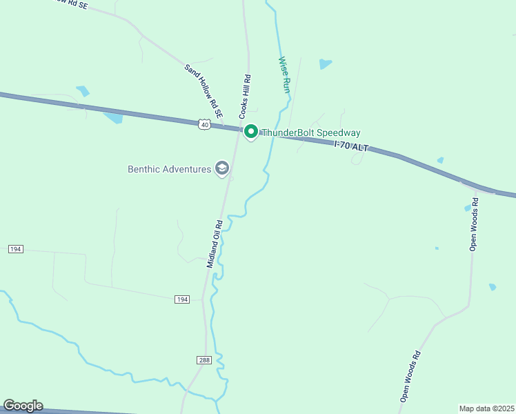 map of restaurants, bars, coffee shops, grocery stores, and more near 10133 Midland Oil Road in Glenford