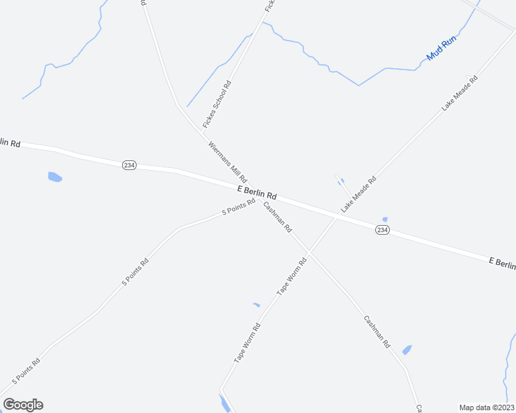 map of restaurants, bars, coffee shops, grocery stores, and more near 993 5 Points Road in New Oxford