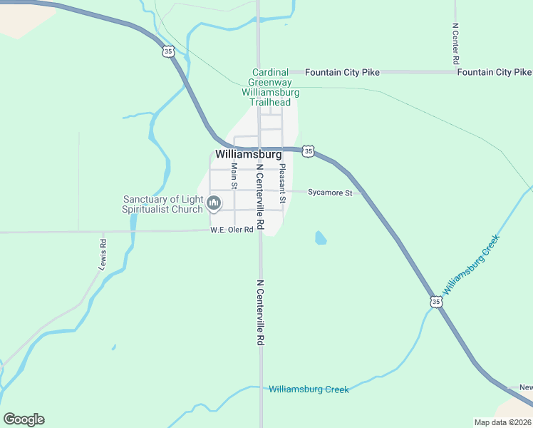 map of restaurants, bars, coffee shops, grocery stores, and more near 8179 North Centerville Road in Williamsburg