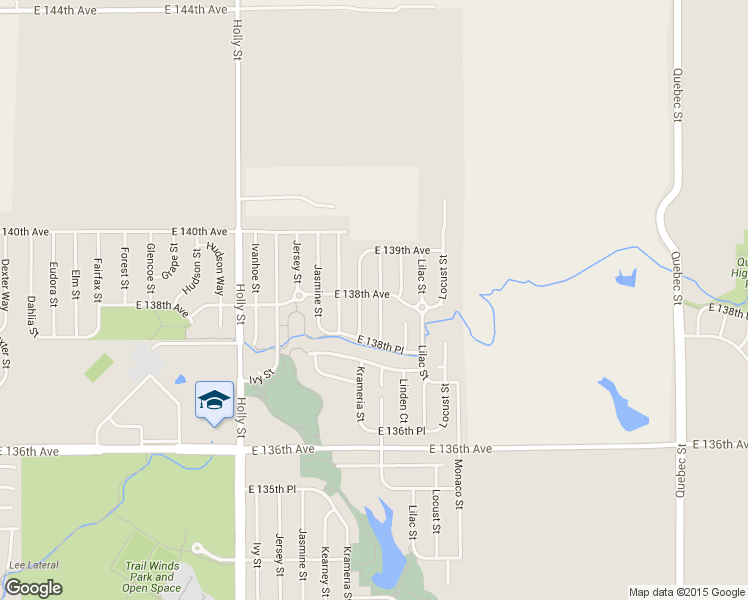 map of restaurants, bars, coffee shops, grocery stores, and more near 13797 Leyden Street in Thornton