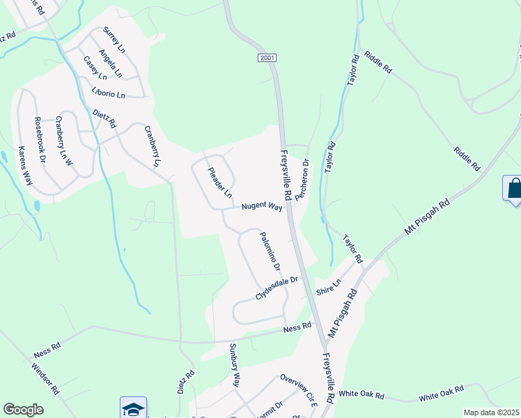 map of restaurants, bars, coffee shops, grocery stores, and more near 1010 Nugent Way in East York