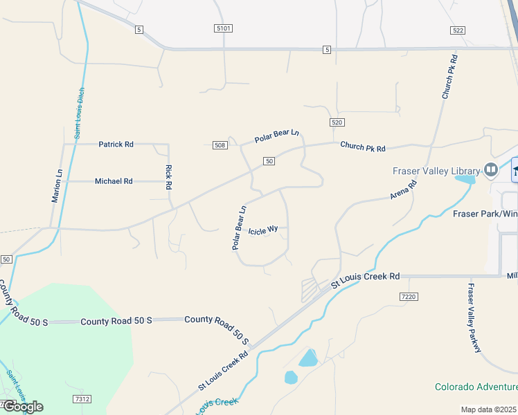 map of restaurants, bars, coffee shops, grocery stores, and more near 356 C R 50 in Fraser