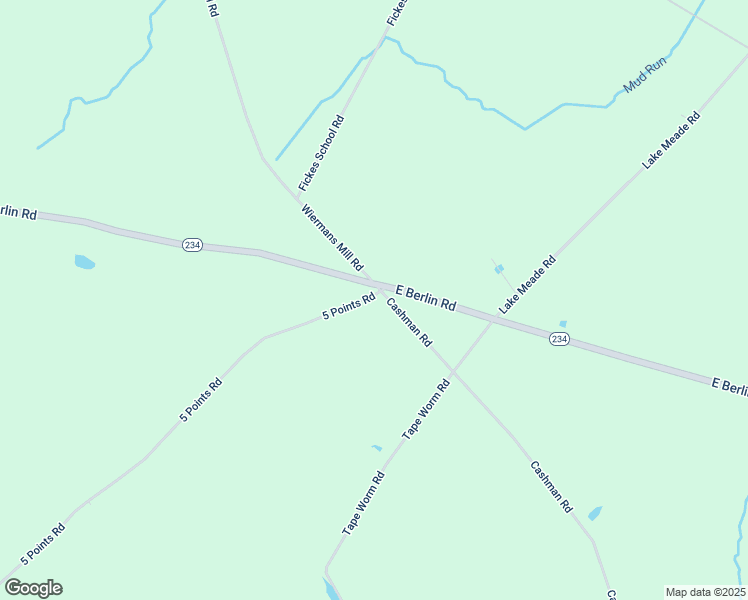 map of restaurants, bars, coffee shops, grocery stores, and more near 993 5 Points Road in New Oxford