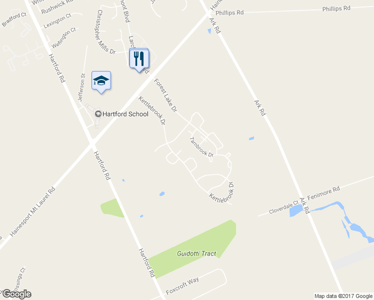 map of restaurants, bars, coffee shops, grocery stores, and more near 16 Kenton Place in Mount Laurel Township