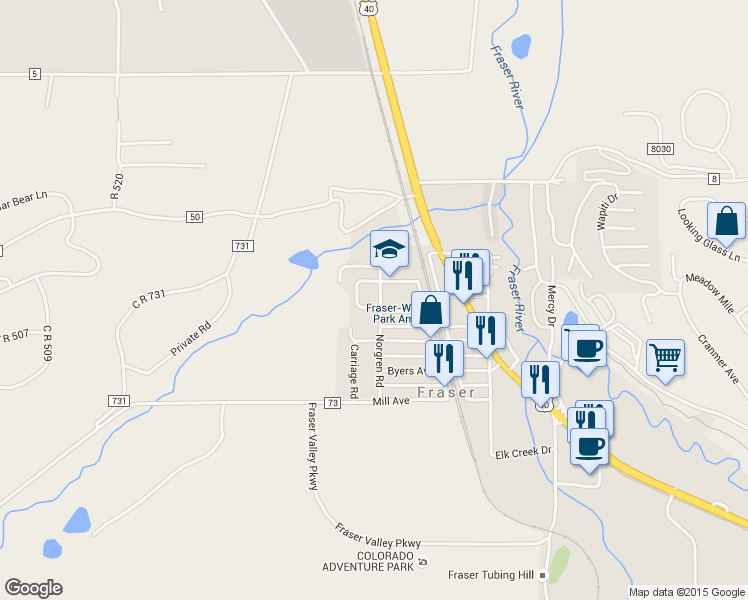 map of restaurants, bars, coffee shops, grocery stores, and more near 401 Norgren Road in Parshall