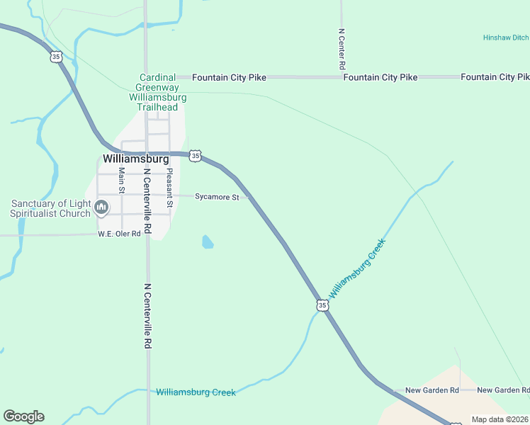 map of restaurants, bars, coffee shops, grocery stores, and more near 8191 U.S. 35 in Williamsburg