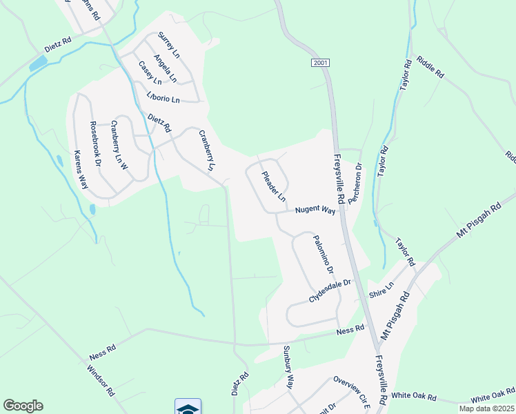 map of restaurants, bars, coffee shops, grocery stores, and more near 1140 Nugent Way in York
