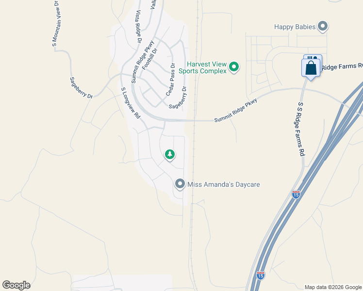 map of restaurants, bars, coffee shops, grocery stores, and more near 1698 South Freestone Boulevard in Santaquin