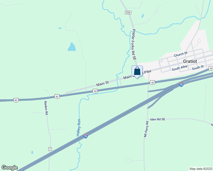 map of restaurants, bars, coffee shops, grocery stores, and more near 12800 North Pike Road in Mount Perry
