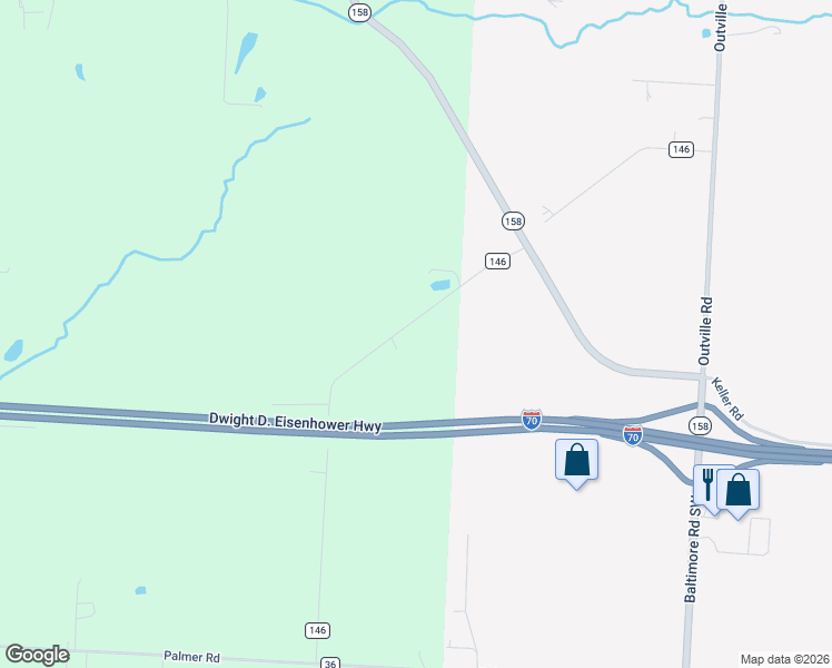 map of restaurants, bars, coffee shops, grocery stores, and more near 10047 Loop Road in Millersport