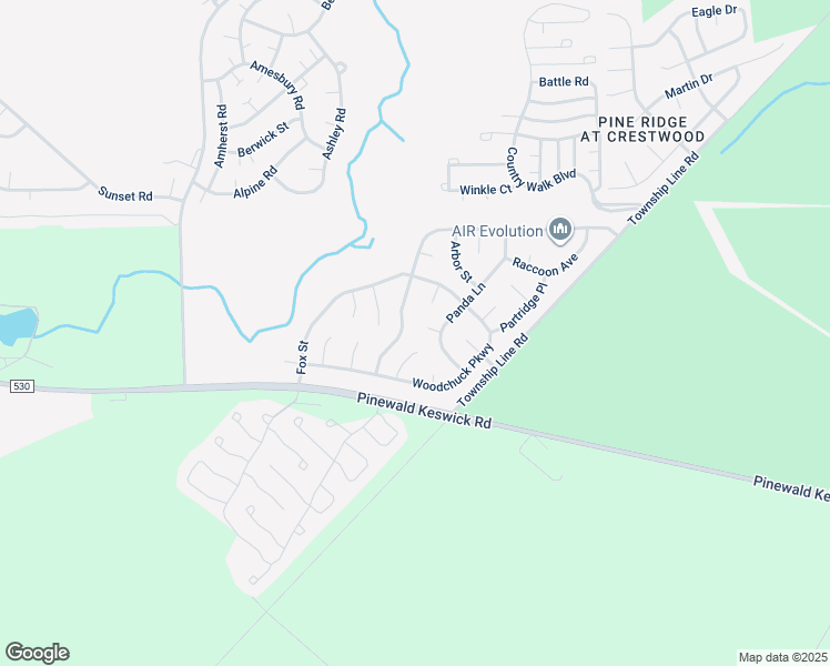 map of restaurants, bars, coffee shops, grocery stores, and more near 22 Woodchuck Parkway in Manchester Township