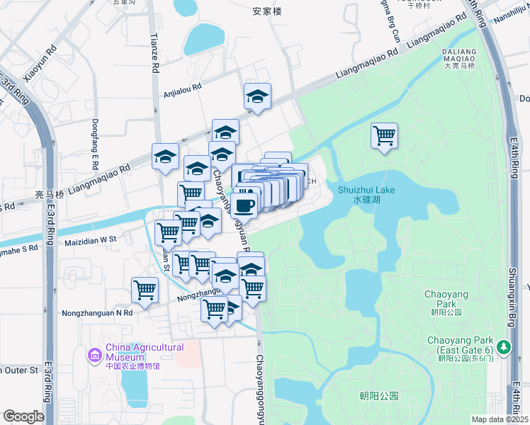 map of restaurants, bars, coffee shops, grocery stores, and more near in 