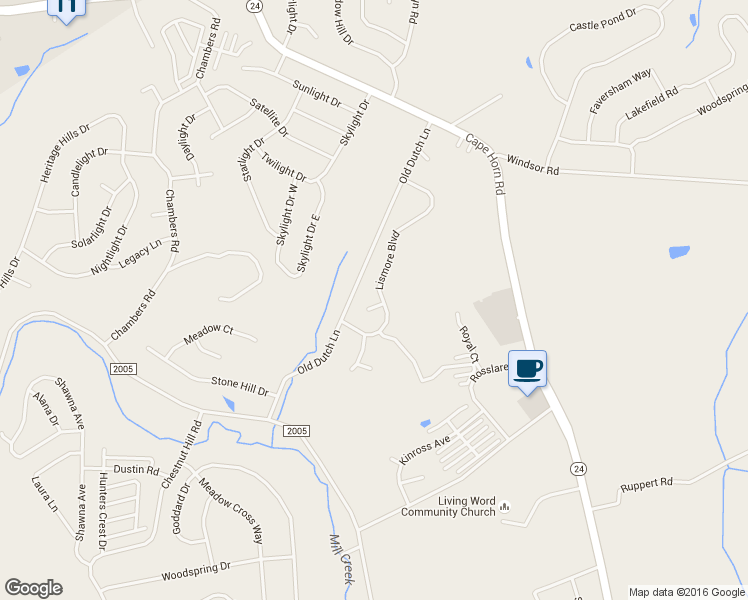 map of restaurants, bars, coffee shops, grocery stores, and more near 872 Traymore Village in York