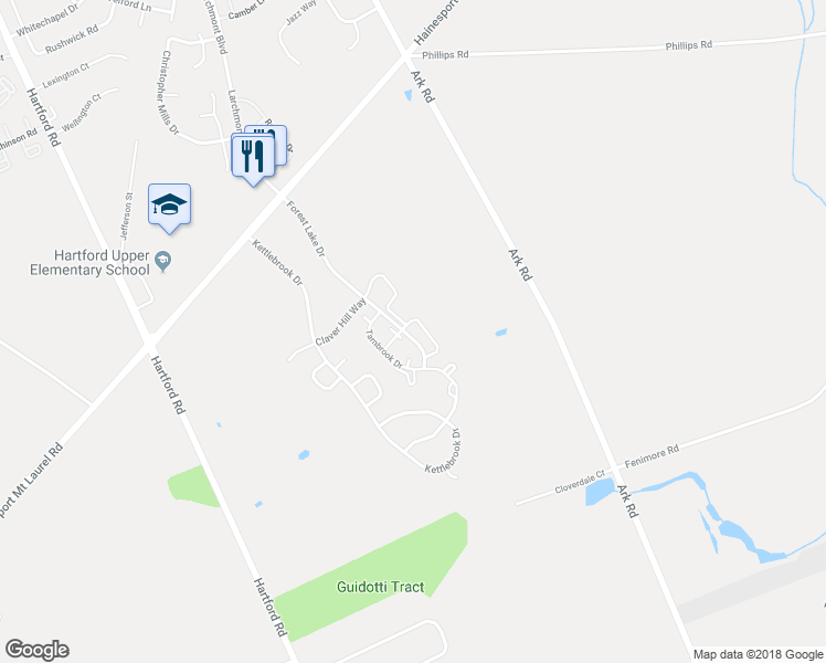 map of restaurants, bars, coffee shops, grocery stores, and more near 905A Harwood Court in Mount Laurel Township