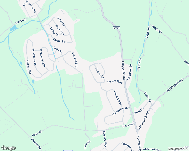 map of restaurants, bars, coffee shops, grocery stores, and more near 1165 Nugent Way in York