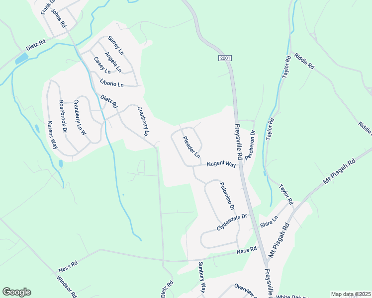 map of restaurants, bars, coffee shops, grocery stores, and more near 1550 Pleader Lane in York