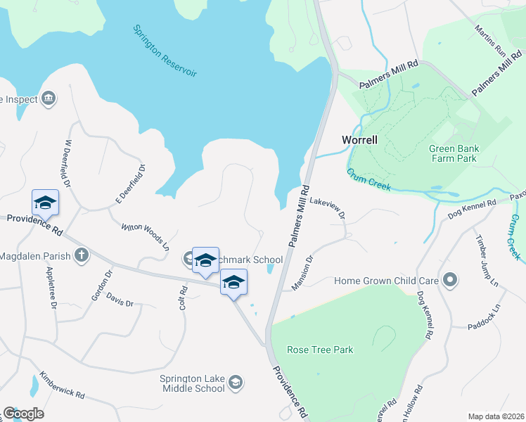 map of restaurants, bars, coffee shops, grocery stores, and more near 172 Damview Drive in Media