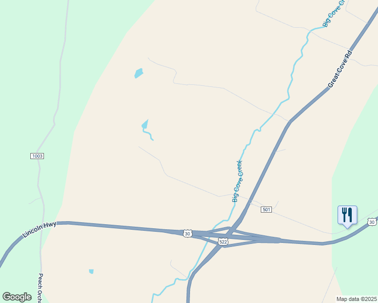 map of restaurants, bars, coffee shops, grocery stores, and more near in MC CONNELLSBG