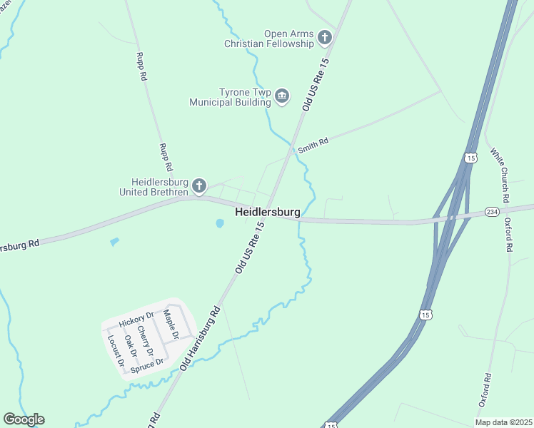 map of restaurants, bars, coffee shops, grocery stores, and more near in Heidlersburg