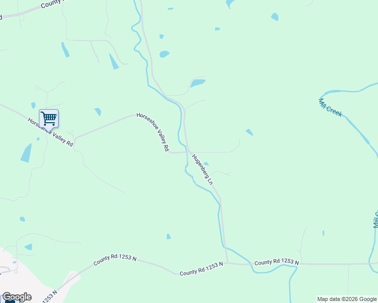 map of restaurants, bars, coffee shops, grocery stores, and more near 1600 County Road 1103 East in Fowler