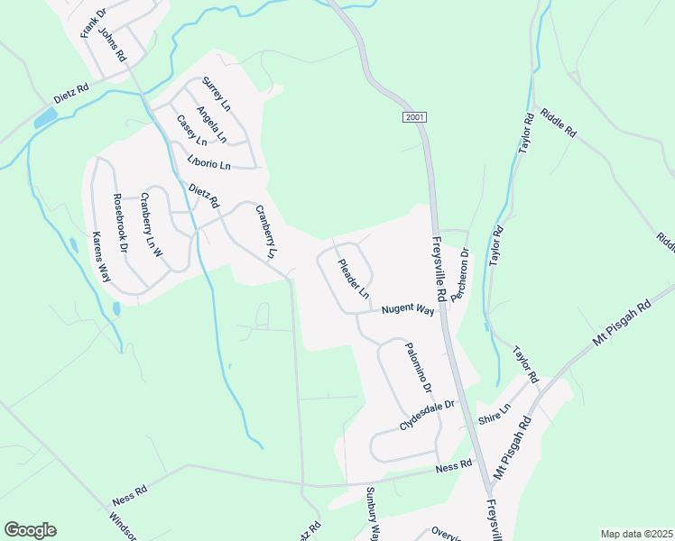 map of restaurants, bars, coffee shops, grocery stores, and more near 1570 Pleader Lane in York