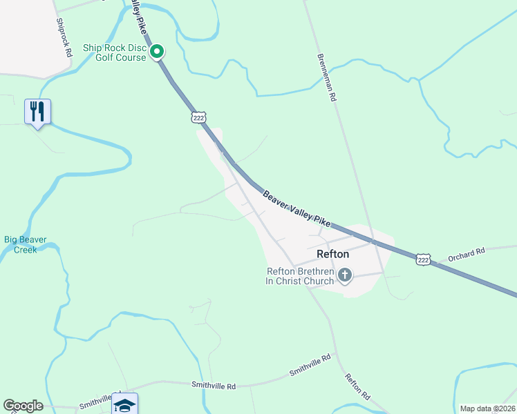 map of restaurants, bars, coffee shops, grocery stores, and more near 23 Refton Road in Willow Street