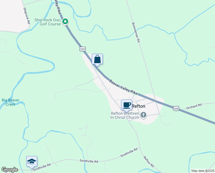 map of restaurants, bars, coffee shops, grocery stores, and more near 23 Refton Road in Willow Street