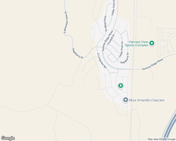 map of restaurants, bars, coffee shops, grocery stores, and more near 1610 South Whitesage Drive in Santaquin