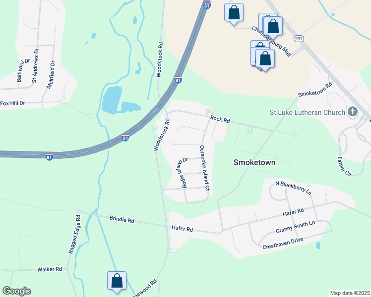 map of restaurants, bars, coffee shops, grocery stores, and more near 1716 Alligator Reef Avenue in Chambersburg