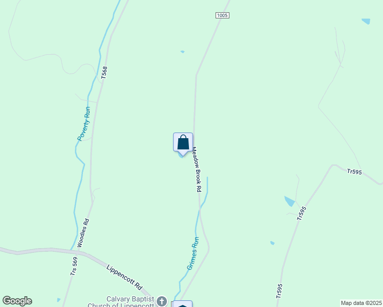 map of restaurants, bars, coffee shops, grocery stores, and more near 265 Meadow Brook Road in Waynesburg