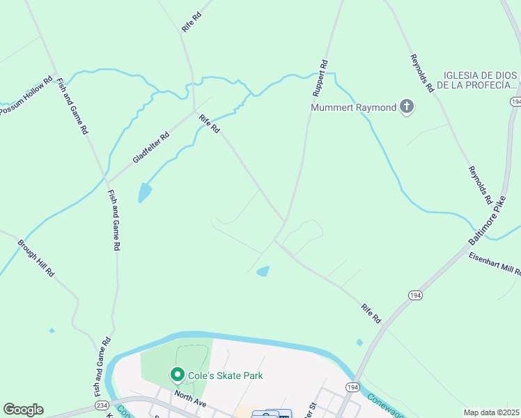 map of restaurants, bars, coffee shops, grocery stores, and more near 330 Rife Road in East Berlin
