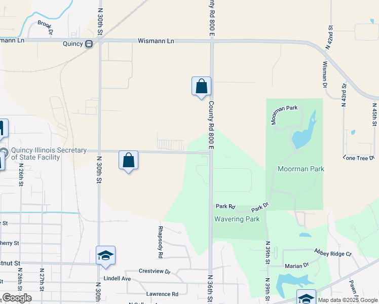 map of restaurants, bars, coffee shops, grocery stores, and more near in Quincy