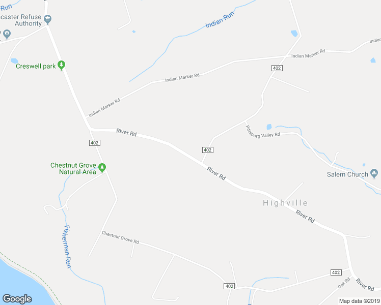 map of restaurants, bars, coffee shops, grocery stores, and more near 3250 River Road in Conestoga